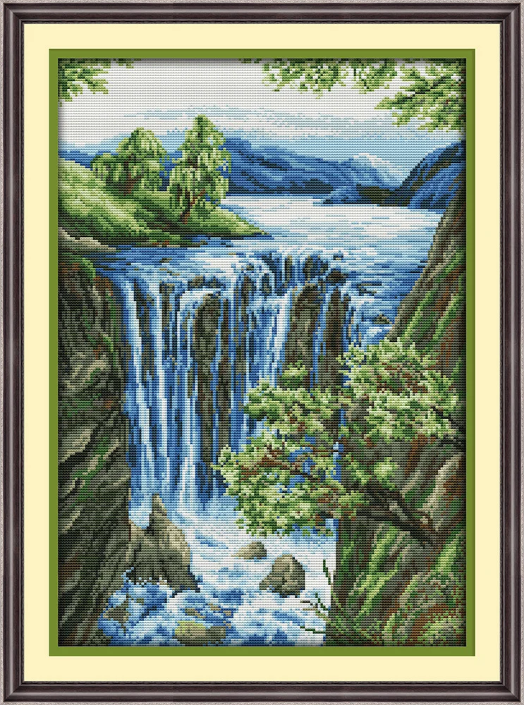 Waterfall (3) cross stitch kit 18ct 14ct 11ct count printed canvas stitching embroidery DIY handmade needlework
Waterfall (3) cross stitch kit 18ct 14ct 11ct count printed canvas stitching embroidery DIY handmade needlework