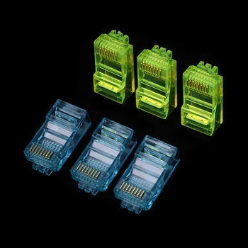 20 Pcs RJ45 Ethernet Cables Module Plug Computer Network Connector RJ-45 Crystal Heads Colorful Gold Plated Cable Module Plug
20 Pcs RJ45 Ethernet Cables Module Plug Computer Network Connector RJ-45 Crystal Heads Colorful Gold Plated Cable Module Plug