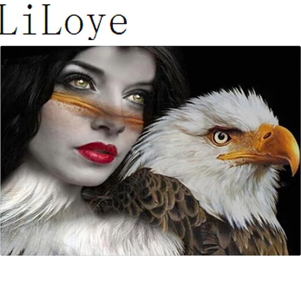 LI LOYE 5D Diamond Embroidery Woman Eagle Round Diamond Mosaic DIY Diamond Painting Cross Stitch Rhinestones Decor Painting RT24
LI LOYE 5D Diamond Embroidery Woman Eagle Round Diamond Mosaic DIY Diamond Painting Cross Stitch Rhinestones Decor Painting RT24