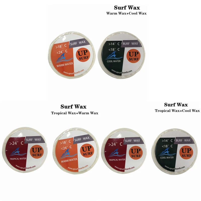 

Surfing Tropical /Cool/WarmWater Wax 2 per set Good Quality Surfboard Wax in Surf