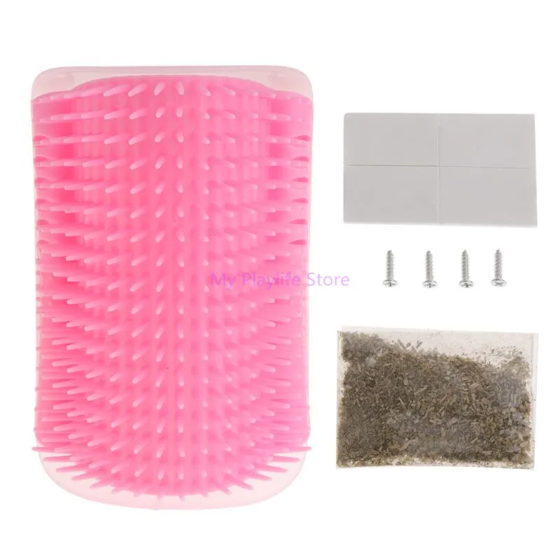Pet Cat Hair Remover Cat Groomer Comb Brush Shedding Tools Massage With Catnip Scratching Corner Brushes Cat Supplies C42
Pet Cat Hair Remover Cat Groomer Comb Brush Shedding Tools Massage With Catnip Scratching Corner Brushes Cat Supplies C42