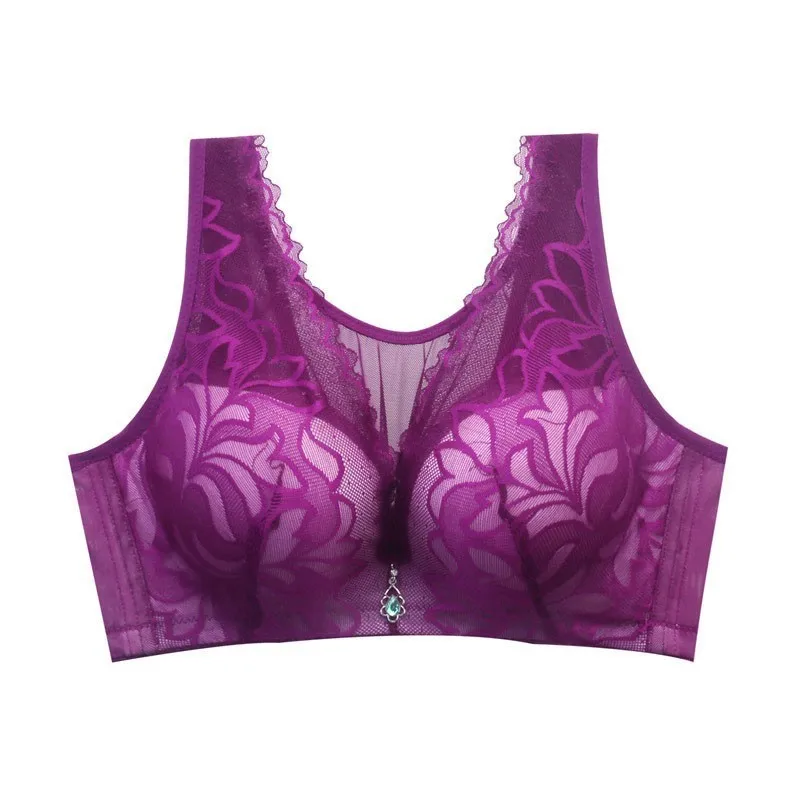 Women's Full Cup Vest Lingerie Bra Embroidery Lace Bras Push Up Wire Free Underwear Women Brassiere Femme Big Size 36C-44D Maidy
Women's Full Cup Vest Lingerie Bra Embroidery Lace Bras Push Up Wire Free Underwear Women Brassiere Femme Big Size 36C-44D Maidy