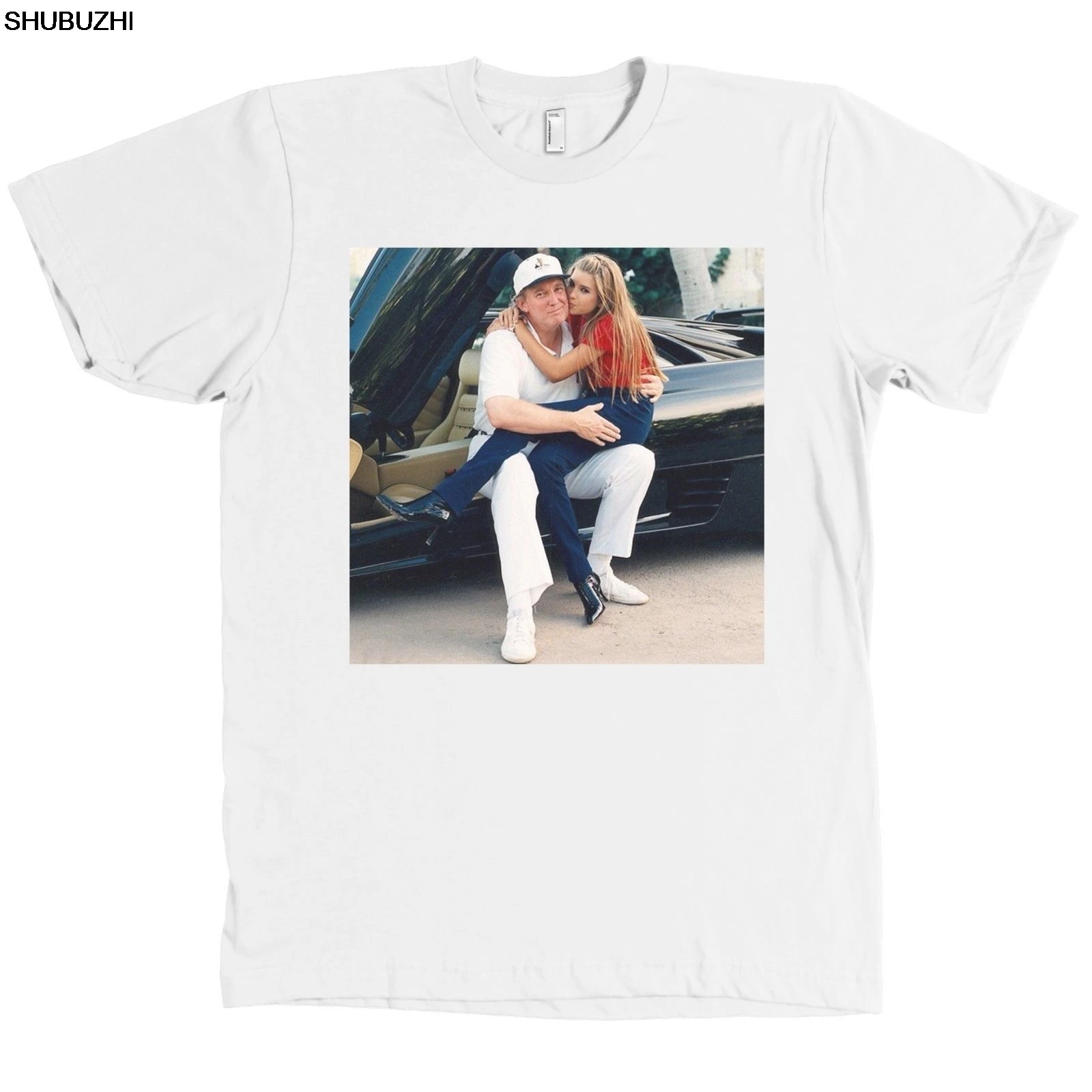Donald and Ivanka Trump in Lamborghini Bella + Canvas T-Shirt men cotton t-shirts summer brand tshirt euro size 4XL 5XL
Donald and Ivanka Trump in Lamborghini Bella + Canvas T-Shirt men cotton t-shirts summer brand tshirt euro size 4XL 5XL