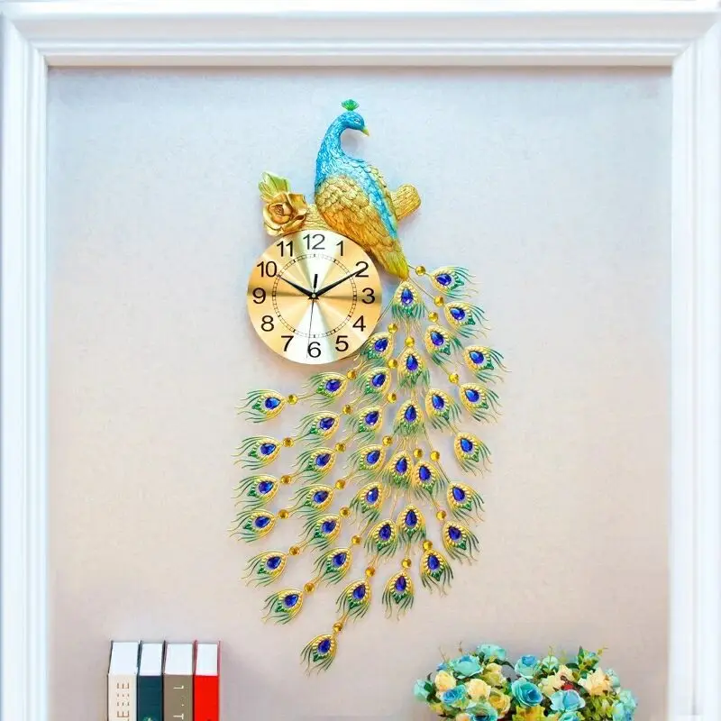 Creative Personality Living Room Wall Clock European Modern Home Large Peacock Clock Mute Fashion Decorative Quartz Clock Heat
Creative Personality Living Room Wall Clock European Modern Home Large Peacock Clock Mute Fashion Decorative Quartz Clock Heat