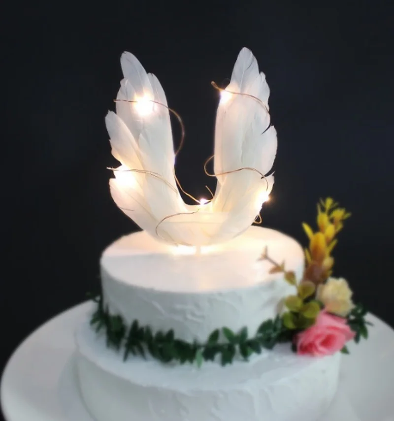 2019 Angel Wings Birthday Party Supplies Decorations Kids Beautiful Wedding Cake Decorating Topper Cupcake Baby Shower Hot Sale From Instrumenthome