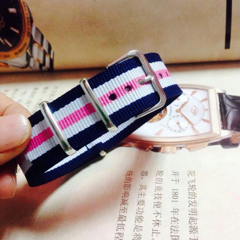 buy 2 get 25% off) 22mm Nato Nylon Watch Navy_White_Pink Stripes Army Military fabric Woven watchbands Strap Band Buckle belt
buy 2 get 25% off) 22mm Nato Nylon Watch Navy_White_Pink Stripes Army Military fabric Woven watchbands Strap Band Buckle belt