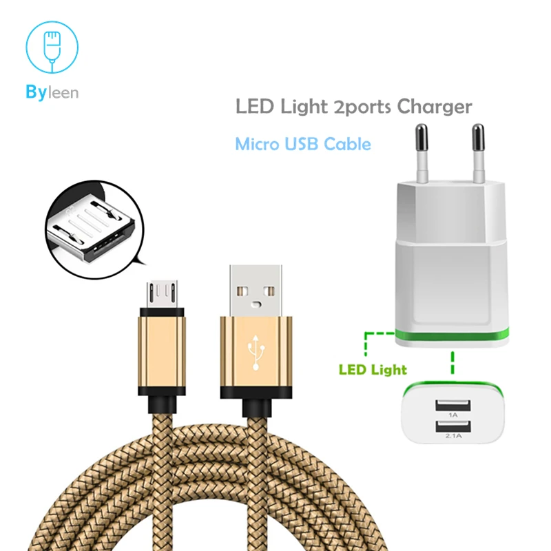 Byleen Gold 1m Long Micro USB Charging Line For Huawei Honor 7x 7c 7A Pro 6X P8 G9 Mate 8/10 Cabel LED Light Charger Adapter
Byleen Gold 1m Long Micro USB Charging Line For Huawei Honor 7x 7c 7A Pro 6X P8 G9 Mate 8/10 Cabel LED Light Charger Adapter