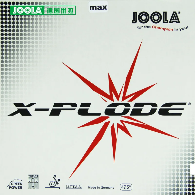 JOOLA X-PLODE table tennis rubber pimples in fast attack with loop table tennis rackets Raquete De Ping Pong
JOOLA X-PLODE table tennis rubber pimples in fast attack with loop table tennis rackets Raquete De Ping Pong
