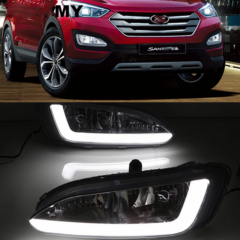 2 Pieces DRL For Hyundai Santa Fe IX45 2013 2014 2015 Driving Daytime Running Light fog lamp Relay LED Daylight style
2 Pieces DRL For Hyundai Santa Fe IX45 2013 2014 2015 Driving Daytime Running Light fog lamp Relay LED Daylight style