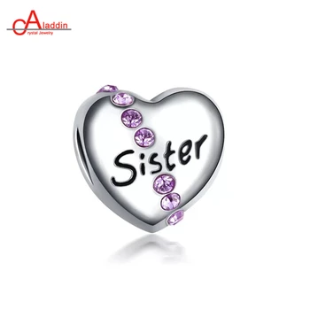Aladdin 20pcs/lot Family Alloy Beads Charms Sister Gift Fit European Style Bracelet Brand Zircon crystal Diy Jewellery
Aladdin 20pcs/lot Family Alloy Beads Charms Sister Gift Fit European Style Bracelet Brand Zircon crystal Diy Jewellery