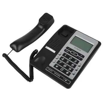 DTMF/FSK Systems LCD Display Desktop Corded Telephone 5-group Speed Dial Home Corded Phone Black White
DTMF/FSK Systems LCD Display Desktop Corded Telephone 5-group Speed Dial Home Corded Phone Black White