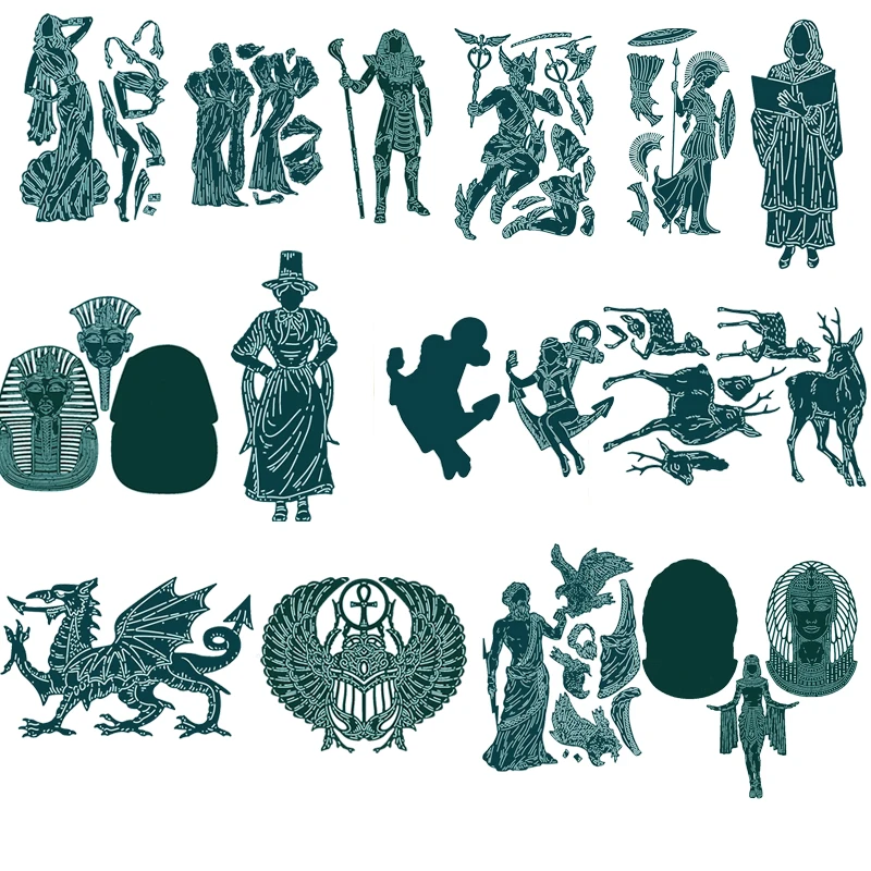 Egyptian mythology Gods Animals Pattern Metal Cutting Dies Stencil Scrapbooking Embossing For Paper Card DIY Crafts Accessaries
Egyptian mythology Gods Animals Pattern Metal Cutting Dies Stencil Scrapbooking Embossing For Paper Card DIY Crafts Accessaries