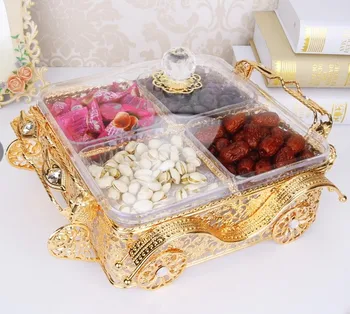 European style snacks division fruit candy dish living fashion metal tray fruit box fruit bowl with cover
European style snacks division fruit candy dish living fashion metal tray fruit box fruit bowl with cover