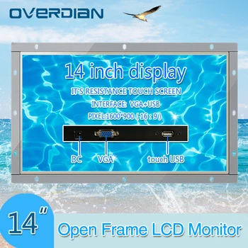 14inch Industrial Lcd ResistanceTouch Screen Monitor VGA/TouchUSB Interface Metal Shell White Open Frame1600*900
14inch Industrial Lcd ResistanceTouch Screen Monitor VGA/TouchUSB Interface Metal Shell White Open Frame1600*900