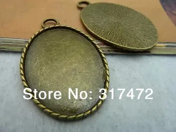 Free shipping!!! DIY jewelry ancient bronze pendant base 30 x 40 mm Cabochon Setting
Free shipping!!! DIY jewelry ancient bronze pendant base 30 x 40 mm Cabochon Setting
