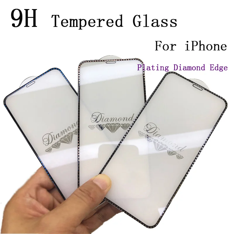 9H Full Cover Diamond Edge Plating Protective tempered glass for iphone 6 7 6s 8 plus XS max XR screen protectors mobile Apple
9H Full Cover Diamond Edge Plating Protective tempered glass for iphone 6 7 6s 8 plus XS max XR screen protectors mobile Apple