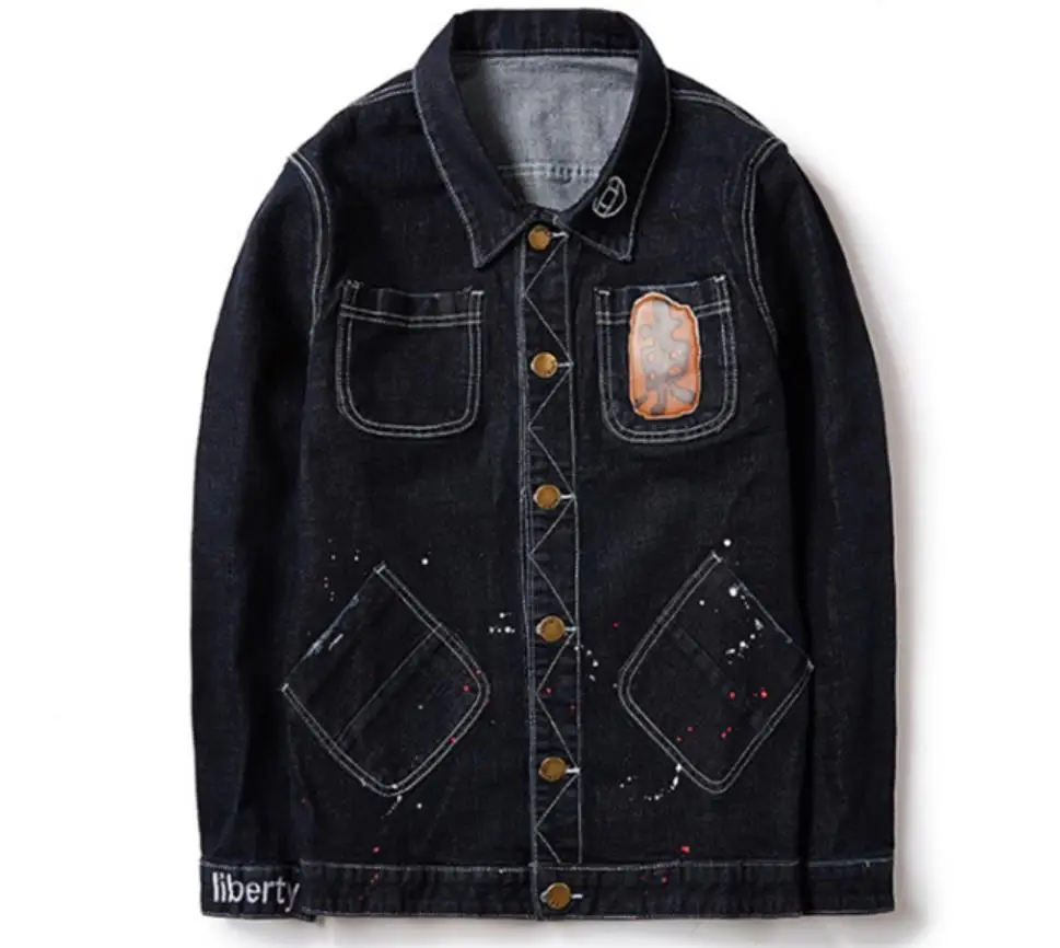 2018 Spring Plus Size 8XL Denim Jacket Single Breasted Loose Jeans Jackets Male Vintage Dark blue Jeans Jacket Overcoat
2018 Spring Plus Size 8XL Denim Jacket Single Breasted Loose Jeans Jackets Male Vintage Dark blue Jeans Jacket Overcoat