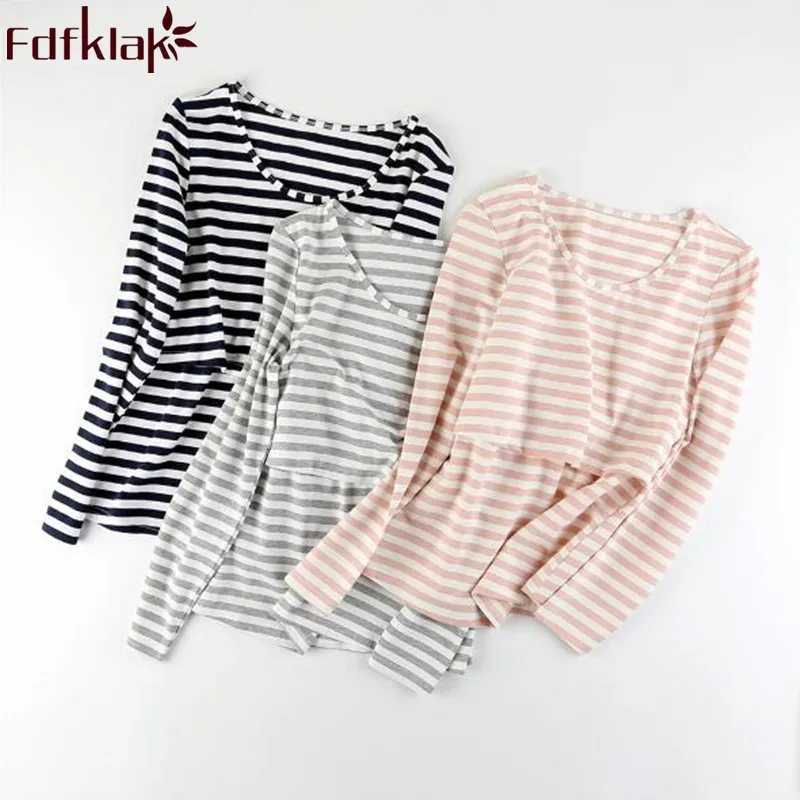 Fdfklak Spring Summer Maternity Clothes For Pregnant Women Long Sleeve Cotton Striped Pregnancy Shirt Nursing Clothes M-XXL F333
Fdfklak Spring Summer Maternity Clothes For Pregnant Women Long Sleeve Cotton Striped Pregnancy Shirt Nursing Clothes M-XXL F333