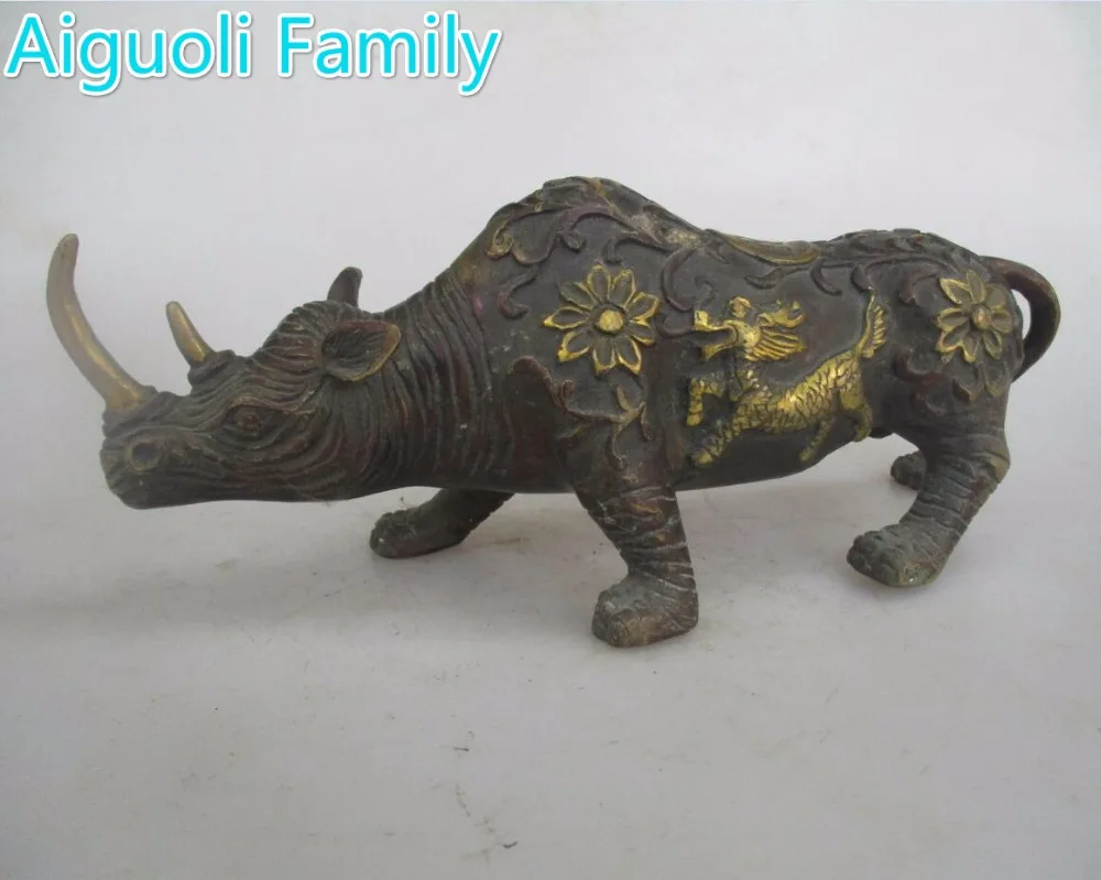 AAA+Rare Chinese Old Copper Carved Big Rhinoceros Statue/Metal Sculpture Craft For Home Decoration Antique Collection
AAA+Rare Chinese Old Copper Carved Big Rhinoceros Statue/Metal Sculpture Craft For Home Decoration Antique Collection