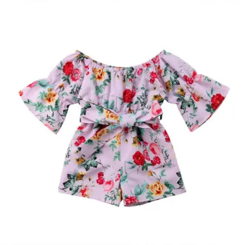 Fashion Toddler Kids Baby Girls Clothes Cotton Stripes Flower Off Shoulder Romper Short Pants Outfits Clothing
Fashion Toddler Kids Baby Girls Clothes Cotton Stripes Flower Off Shoulder Romper Short Pants Outfits Clothing