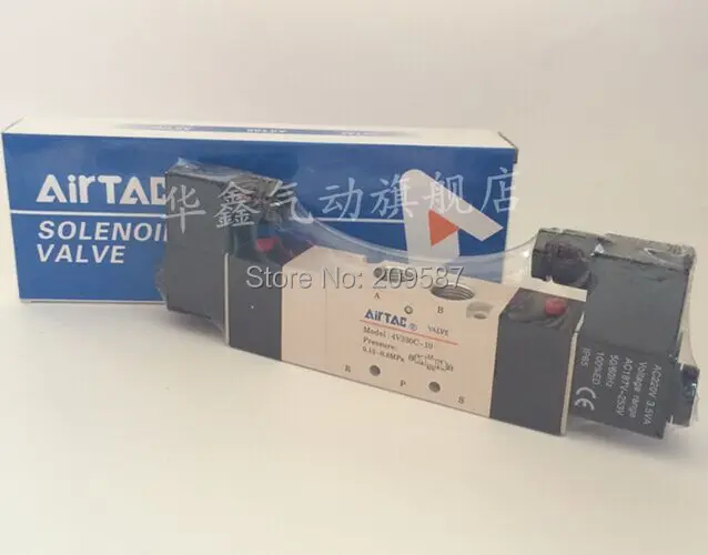 1Pcs 4V330C-10 DC12V 5Way 3Position Dual Solenoid Pneumatic Air Valve 3/8" BSPT Free Shipping
1Pcs 4V330C-10 DC12V 5Way 3Position Dual Solenoid Pneumatic Air Valve 3/8" BSPT Free Shipping