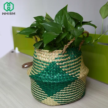 WHISM Handmade Straw Storage Basket Woven Baskets Sundries Container Kids Toys Storage Rattan Organizer Folding Laundry Basket
WHISM Handmade Straw Storage Basket Woven Baskets Sundries Container Kids Toys Storage Rattan Organizer Folding Laundry Basket