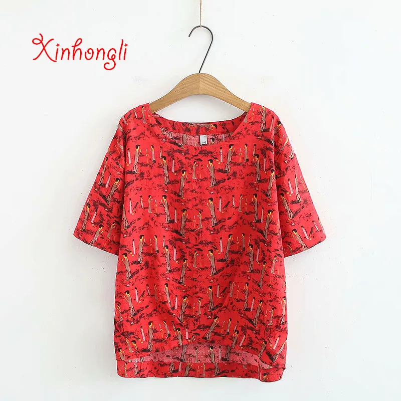 Plus size Character Print O-neck women loose T shirts 2019 summer short sleeve navy red casual lady tees tshirts female t-shirts
Plus size Character Print O-neck women loose T shirts 2019 summer short sleeve navy red casual lady tees tshirts female t-shirts