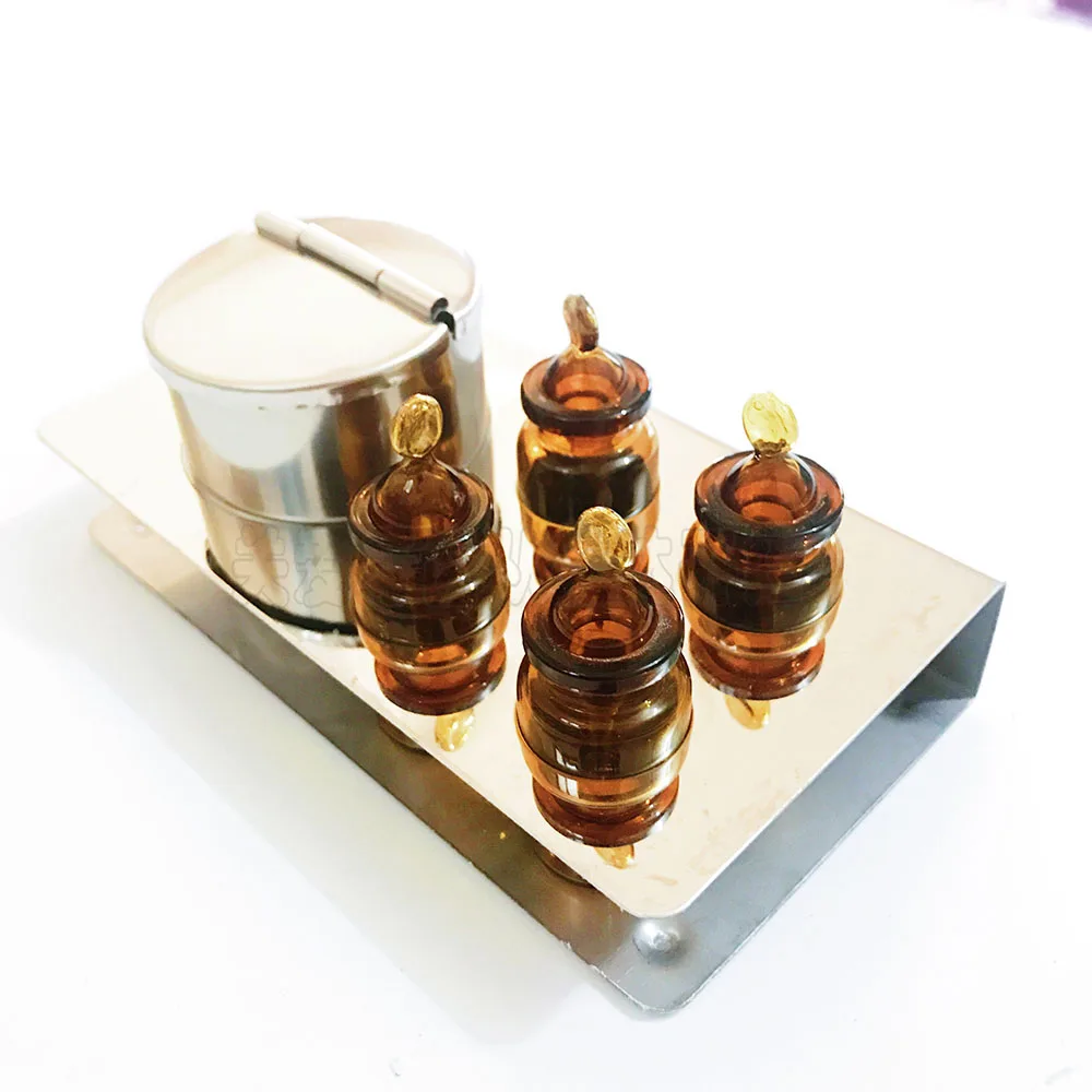 Dental Lab Medicine Equipment Kit Amber Dropping Pipette Bottles + Cotton Tank with Stainless Steel Placer Holder
Dental Lab Medicine Equipment Kit Amber Dropping Pipette Bottles + Cotton Tank with Stainless Steel Placer Holder