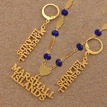 MARSHALL ISLANDS Pendant Necklaces Earrings sets for Womens Trendy Beads Chains Jewelry Gifts #J0098
MARSHALL ISLANDS Pendant Necklaces Earrings sets for Womens Trendy Beads Chains Jewelry Gifts #J0098