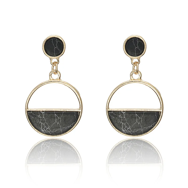 White Black Pine Circle Drop Earrings For Women Elegant Geometric Round Dangle Earring Ladies Personality Fashion Jewelry A329
White Black Pine Circle Drop Earrings For Women Elegant Geometric Round Dangle Earring Ladies Personality Fashion Jewelry A329