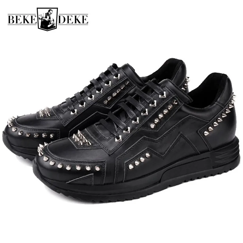 2019 New Arrival Summer Breathable Man Casual Sneakers Genuine Leather Rivet Man Punk Footwear Lace Up Hipster Sapato Masculino
2019 New Arrival Summer Breathable Man Casual Sneakers Genuine Leather Rivet Man Punk Footwear Lace Up Hipster Sapato Masculino