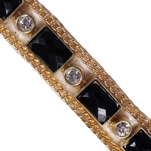 2yards Black Beaded Hot Fix Rhinestones Gold Trim Chain Iron on Crystal Reel Chain Costume Applique Sewing Accessories T2435
2yards Black Beaded Hot Fix Rhinestones Gold Trim Chain Iron on Crystal Reel Chain Costume Applique Sewing Accessories T2435