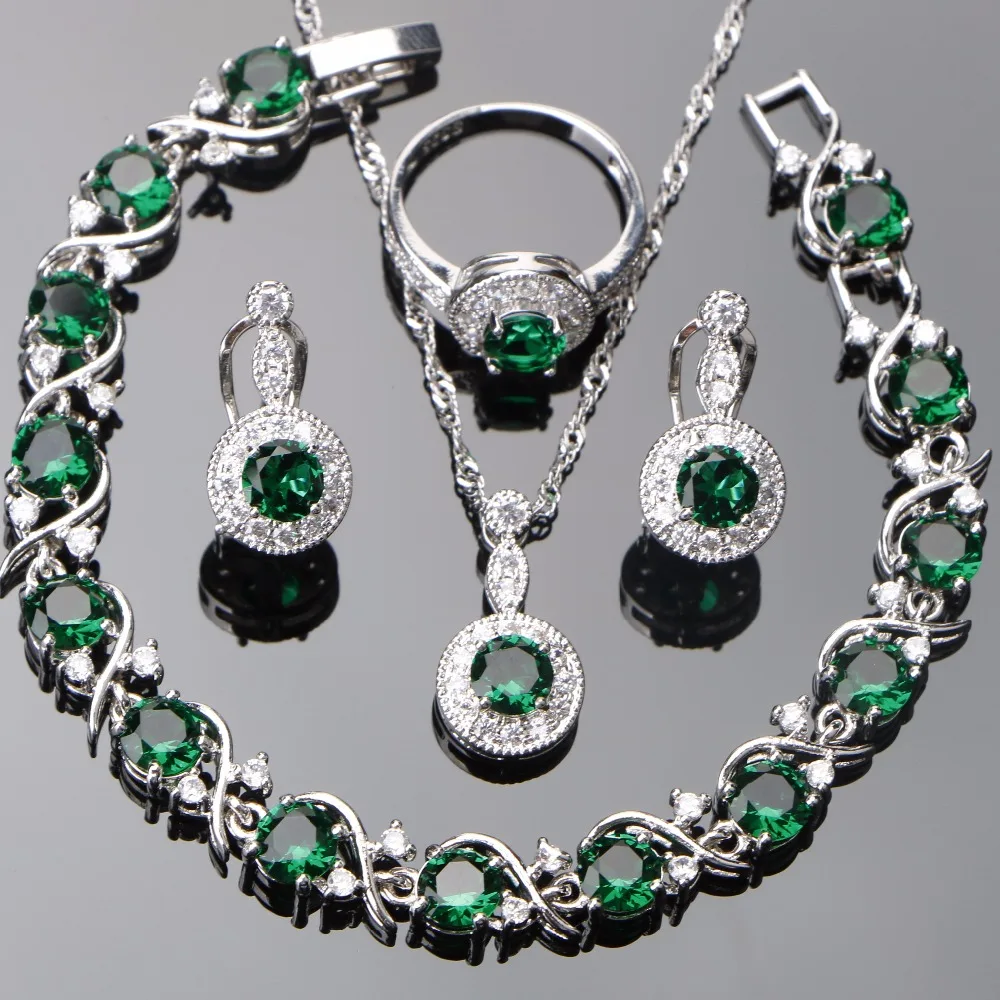 Green Zirconia Bridal Jewelry Sets For Women 925 Sterling Silver Jewelry Wedding Earrings Bracelet Pendant Rings Necklace Set
Green Zirconia Bridal Jewelry Sets For Women 925 Sterling Silver Jewelry Wedding Earrings Bracelet Pendant Rings Necklace Set