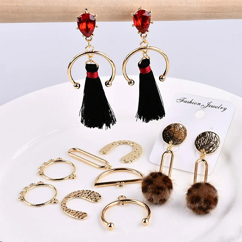 Korea Jewelry very simple Geometry Alloy Electroplating material DIY Jewelry earrings earrings hair Rope Accessories
Korea Jewelry very simple Geometry Alloy Electroplating material DIY Jewelry earrings earrings hair Rope Accessories