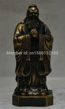 xd 0096 13" Chinese Bronze Kong Zi Confucius Confucian ideologist philosopher Statue
xd 0096 13" Chinese Bronze Kong Zi Confucius Confucian ideologist philosopher Statue