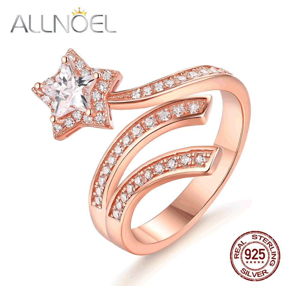 ALLNOEL 2019 New Real 925 Sterling Silver Rings For Women Zircon Diamond Meteor Shower Ring 2 Colors Gold Wedding Fine Jewelry
ALLNOEL 2019 New Real 925 Sterling Silver Rings For Women Zircon Diamond Meteor Shower Ring 2 Colors Gold Wedding Fine Jewelry