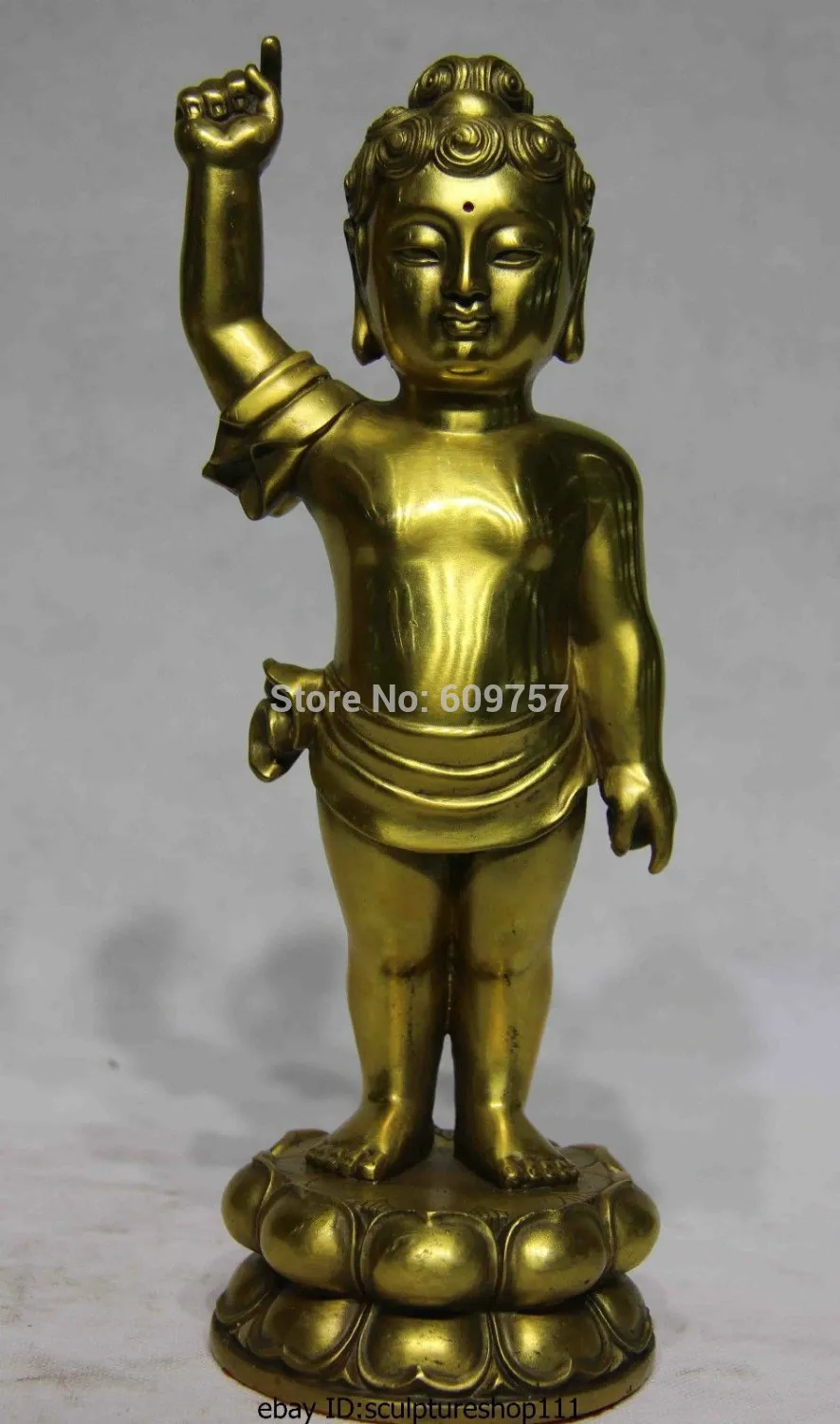 Chinese Buddhism Temple Brass Copper Buddhist Boy Sakyamuni Buddha God Statue gift art 100% Genuine copper
Chinese Buddhism Temple Brass Copper Buddhist Boy Sakyamuni Buddha God Statue gift art 100% Genuine copper