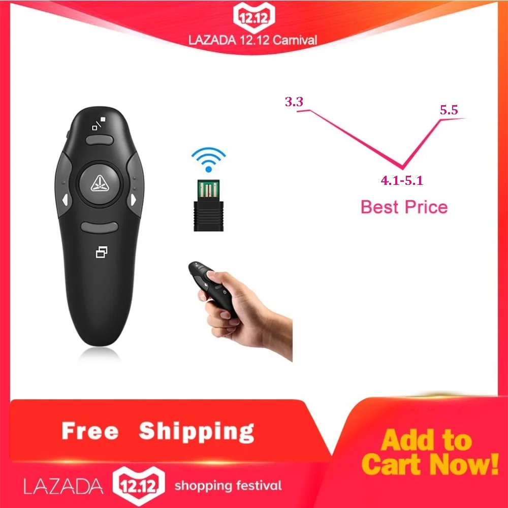 2.4 GHz Wireless Remote Red Laser Pointer Presenter Red Laser Pointers Pen USB RF Remote Control PPT Powerpoint Presentation
2.4 GHz Wireless Remote Red Laser Pointer Presenter Red Laser Pointers Pen USB RF Remote Control PPT Powerpoint Presentation