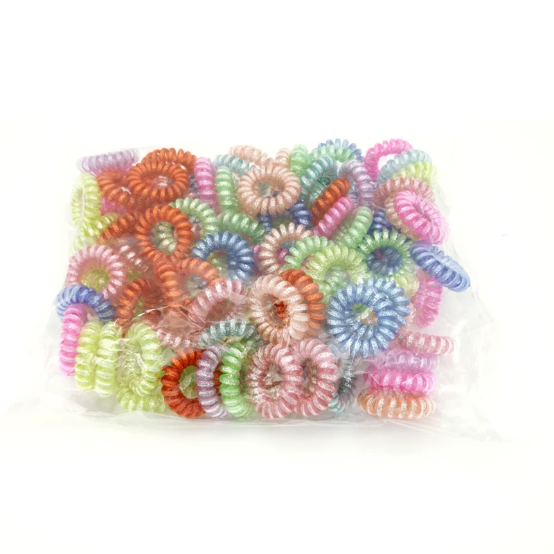 Lot 100 Pcs Size 3.5cm Girl Child Elastic Telephone Wire Hair Bands Ropes Ponytail Holders Hair Accessories Headwear
Lot 100 Pcs Size 3.5cm Girl Child Elastic Telephone Wire Hair Bands Ropes Ponytail Holders Hair Accessories Headwear