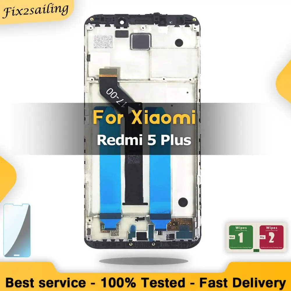 ЖК-дисплей качества AAA для Xiaomi Redmi 5 Plus сенсорный экран Redmi5 ЖК-дигитайзер запасные