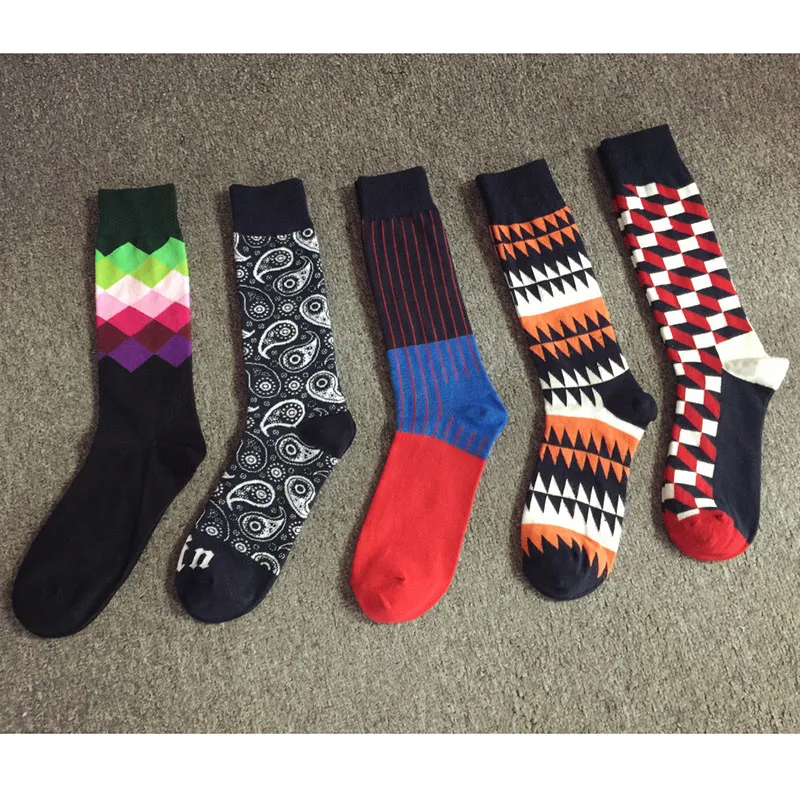 Colour Combed cotton happy socks men/women british style casual harajuku designer fashion novelty art for couple funny socks
Colour Combed cotton happy socks men/women british style casual harajuku designer fashion novelty art for couple funny socks