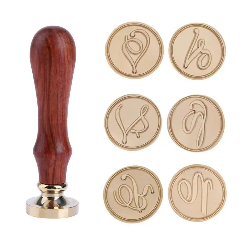 Retro Alphabet Brass Head Seal Stamp with Wood Handle DIY Wedding Invitation Card Envelope Antique Sealing Wax Stamp
Retro Alphabet Brass Head Seal Stamp with Wood Handle DIY Wedding Invitation Card Envelope Antique Sealing Wax Stamp