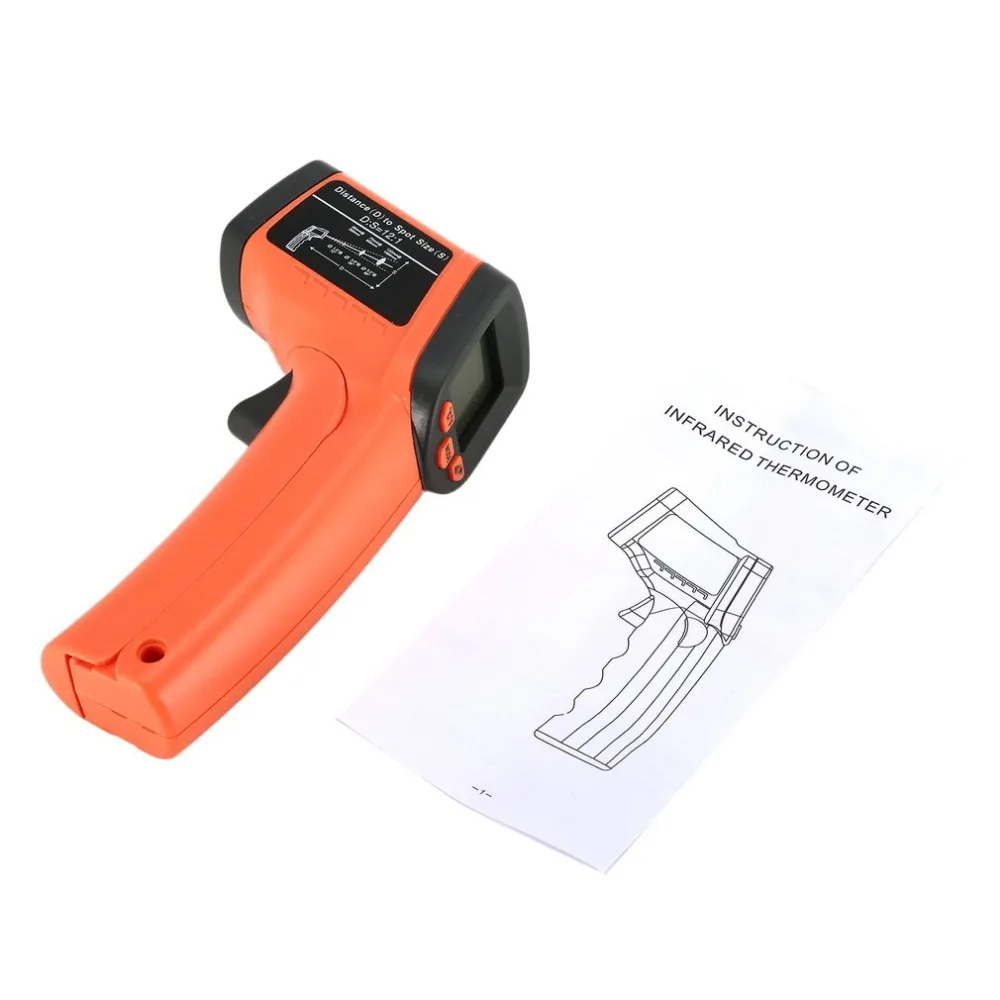 GM380 Digital LCD Handheld Infrared Thermometer Temperature Meter Tester Red Laser Portable Non Contact Pyrometer Gun
GM380 Digital LCD Handheld Infrared Thermometer Temperature Meter Tester Red Laser Portable Non Contact Pyrometer Gun