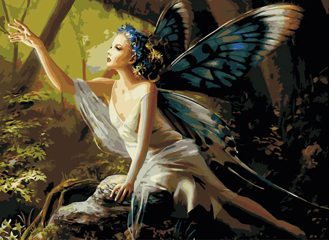 Frameless Picture Beautiful faery DIY Painting By Numbers Modern Wall Art Handpainted Oil Painting On Canvas For Home Decor
Frameless Picture Beautiful faery DIY Painting By Numbers Modern Wall Art Handpainted Oil Painting On Canvas For Home Decor
