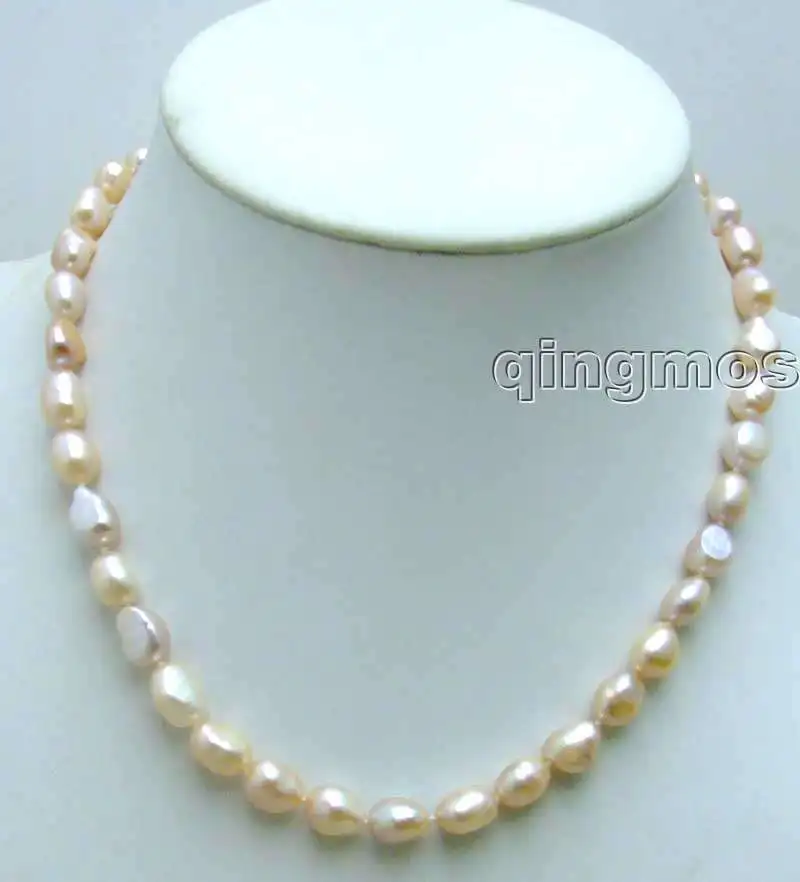 Big 7-9mm Natural Pink BAROQUE Freshwater PEARL 17" Necklace -5783 Wholesale/retail Free shipping
Big 7-9mm Natural Pink BAROQUE Freshwater PEARL 17" Necklace -5783 Wholesale/retail Free shipping