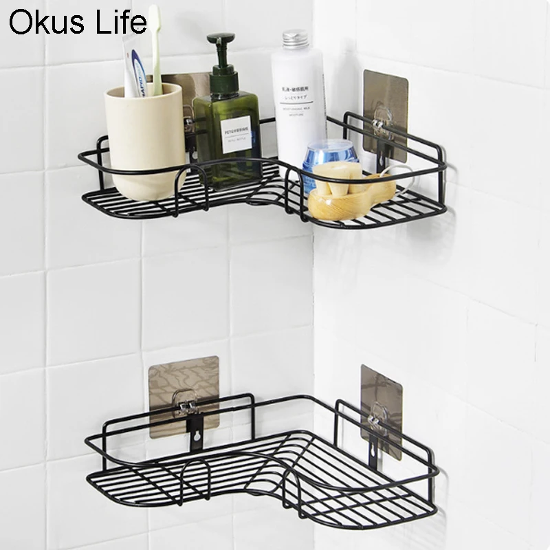 Kitchen Bathroom Creative Shelf Sucker Wall Mounted Space Punch-Free Corner Rack Storage Rack Single Layer Nails No Punch Hook
Kitchen Bathroom Creative Shelf Sucker Wall Mounted Space Punch-Free Corner Rack Storage Rack Single Layer Nails No Punch Hook
