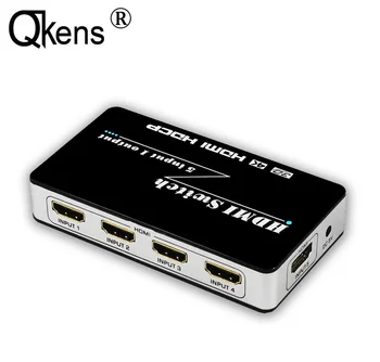 4K 30Hz HDMI Switch 5x1 Switcher Video Converter 3D HD 1080P 5 in 1 out for Apple Android TV BOX PS3/4 DVD PC Computer to TV
4K 30Hz HDMI Switch 5x1 Switcher Video Converter 3D HD 1080P 5 in 1 out for Apple Android TV BOX PS3/4 DVD PC Computer to TV