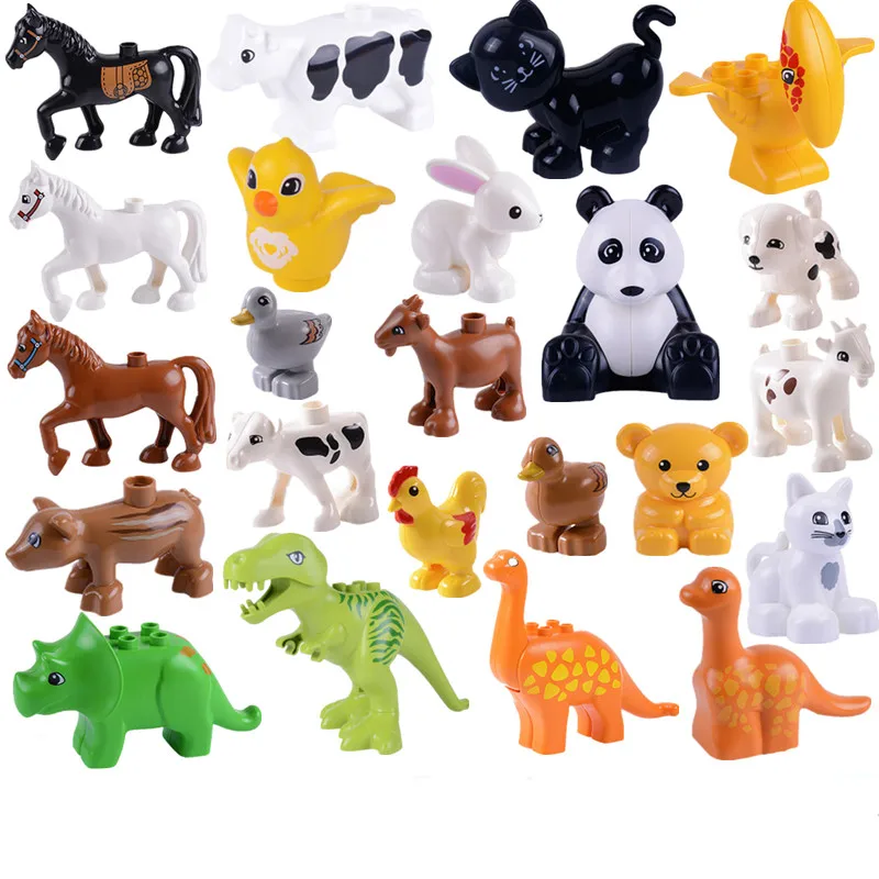 Big Size Diy Building Blocks Animal Accessories Figures Horse Cock Dinosaur Compatible With Duploed Toys For Children Baby Gift
Big Size Diy Building Blocks Animal Accessories Figures Horse Cock Dinosaur Compatible With Duploed Toys For Children Baby Gift