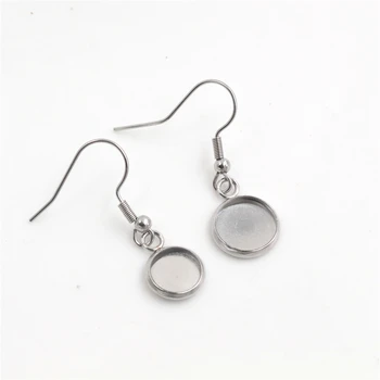 ( No Fade ) 8mm 10mm 10pcs Stainless Steel cabochon earring settings Earrings Blank/Base,Diy earrings hooks findings
( No Fade ) 8mm 10mm 10pcs Stainless Steel cabochon earring settings Earrings Blank/Base,Diy earrings hooks findings