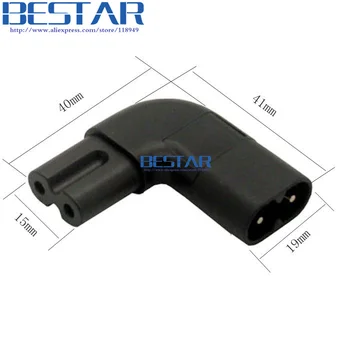 Figure 8 IEC 320 IEC320 iec C7 to C8 90 Degree Left & Right Angled AC Power Adapter Male Female Extension connector
Figure 8 IEC 320 IEC320 iec C7 to C8 90 Degree Left & Right Angled AC Power Adapter Male Female Extension connector